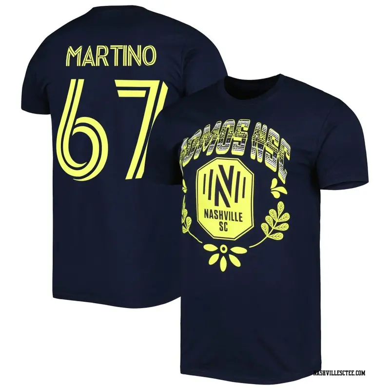 Youth Nashville SC ＃67 Ben Martino Navy Name & Number Serape T-Shirt